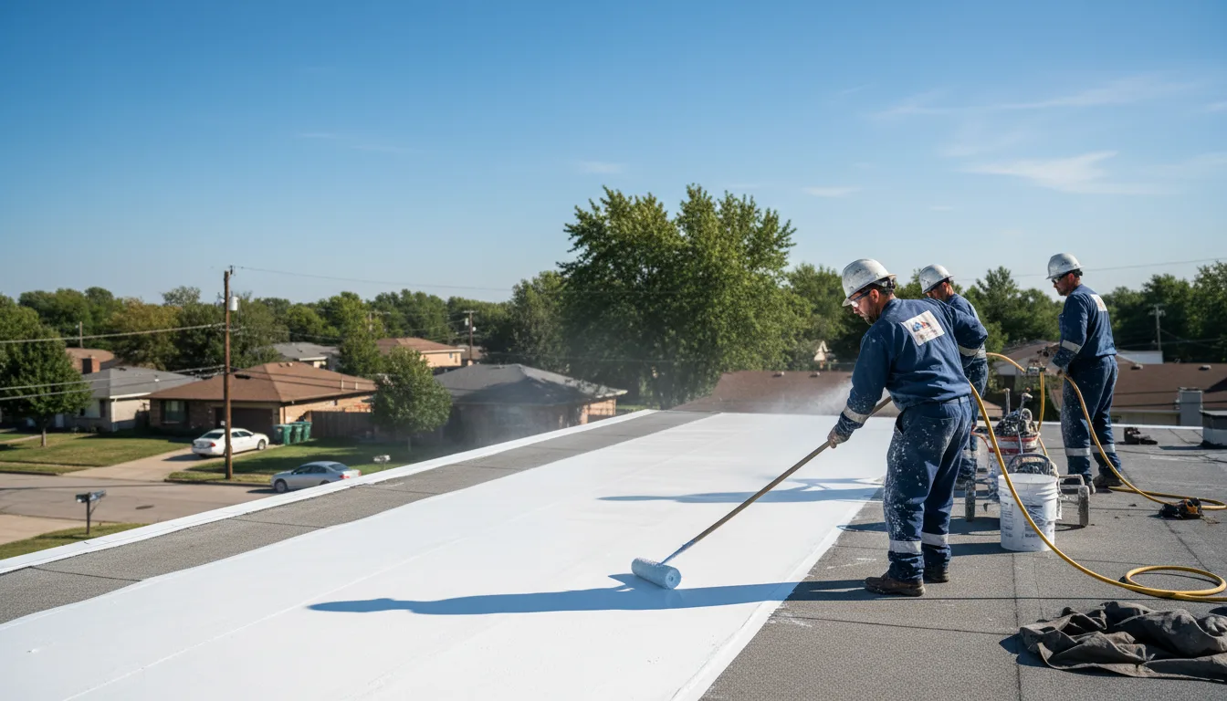 Commercial roof coating in Piney Creek, NC near me